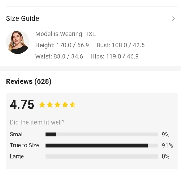 ⚡2/$20⚡1XL Plus Solid Criss Cross Bell Sleeve Blouse - SHEIN - Picture 8 of 8